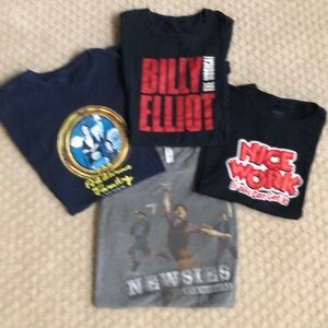 Bundle of 4 Broadway Musical T-Shirts - Size M
